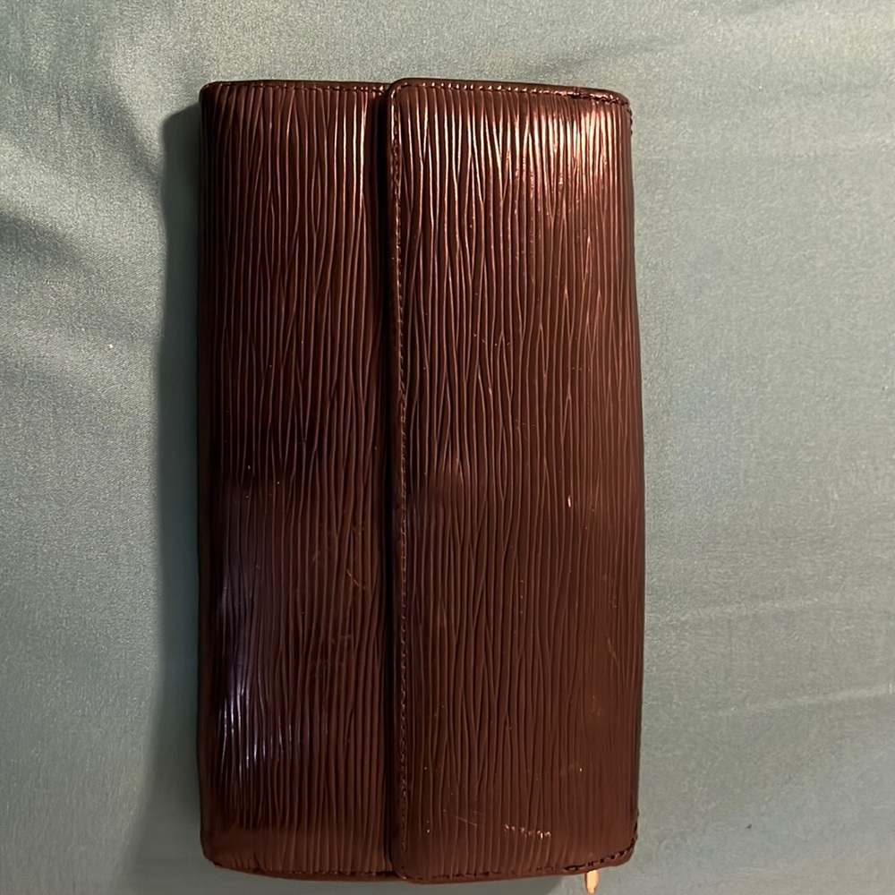 Authentic Louis Vuitton Epi Black Leather Porte Feuille Sarah Long Bifold Wallet